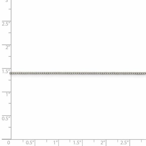 1mm Sterling Silver D/C Solid Octagonal Box Chain Necklace, 20 Inch - Picture 5 of 8